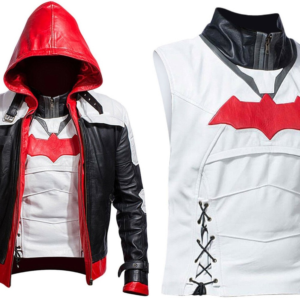 Batman Arkham Knight Game Red Hood Leather Jacket